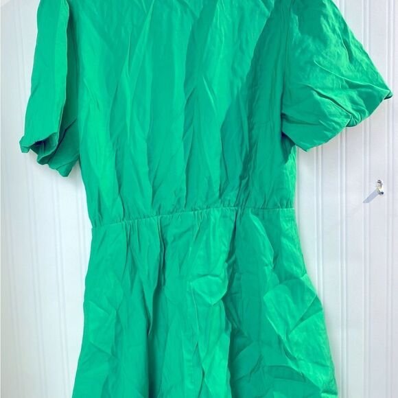 NWT PRETTYGARDEN Short Dresses Puffy Sleeve Wrap V Neck Ruffle Sz XL - Picture 6 of 6